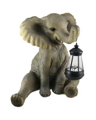 Garden Statue W- Lantern