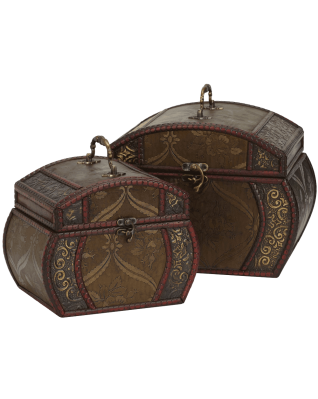 Decorative Chests Brown Set of 1