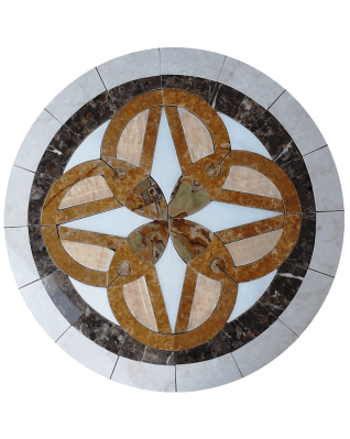 Tile Floor Medallion Marble Mosaic